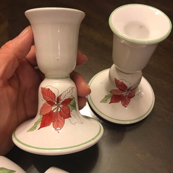 Block Bernarda candlesticks and 4 napkin rings - Picture 5 of 8